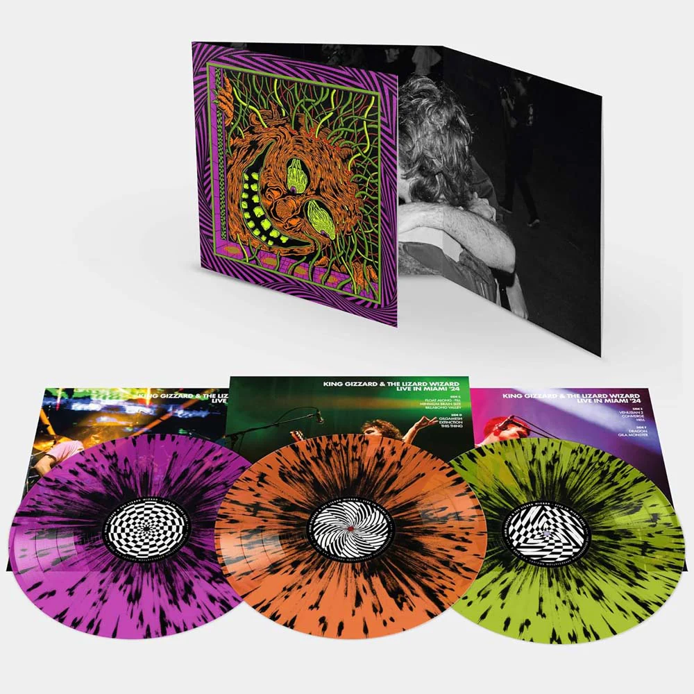 King Gizzard & The Lizard Wizard King Gizzard - Live In Miami '24 Vinyl LP Splatter Colour 2025
