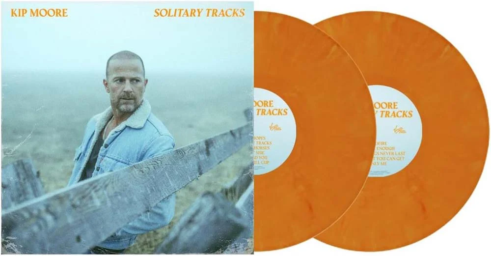 Kip Moore Solitary Tracks Vinyl LP Marble Orange Colour 2025