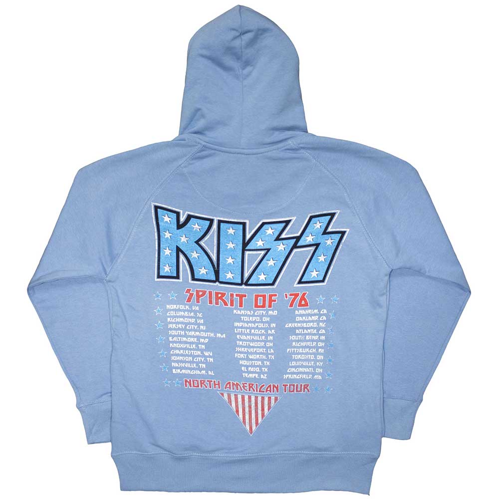KISS Americana Light Blue X-Large Hoodie - Image 2