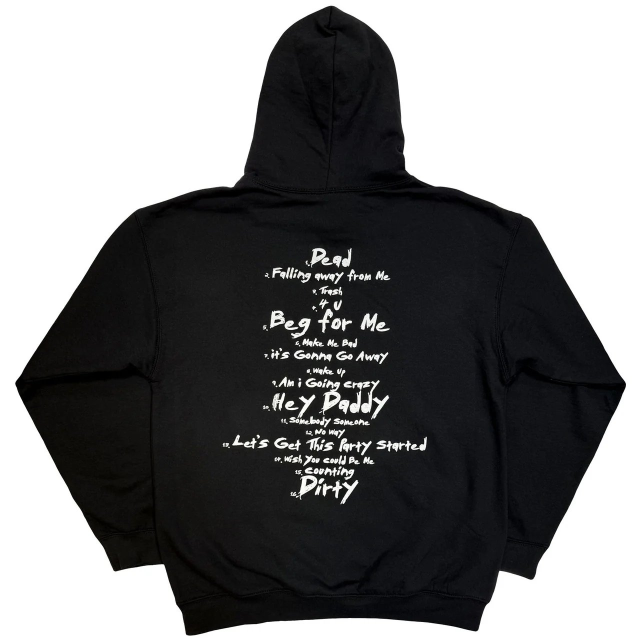 Korn Issues Tracklist Black Small Hoodie - Image 2