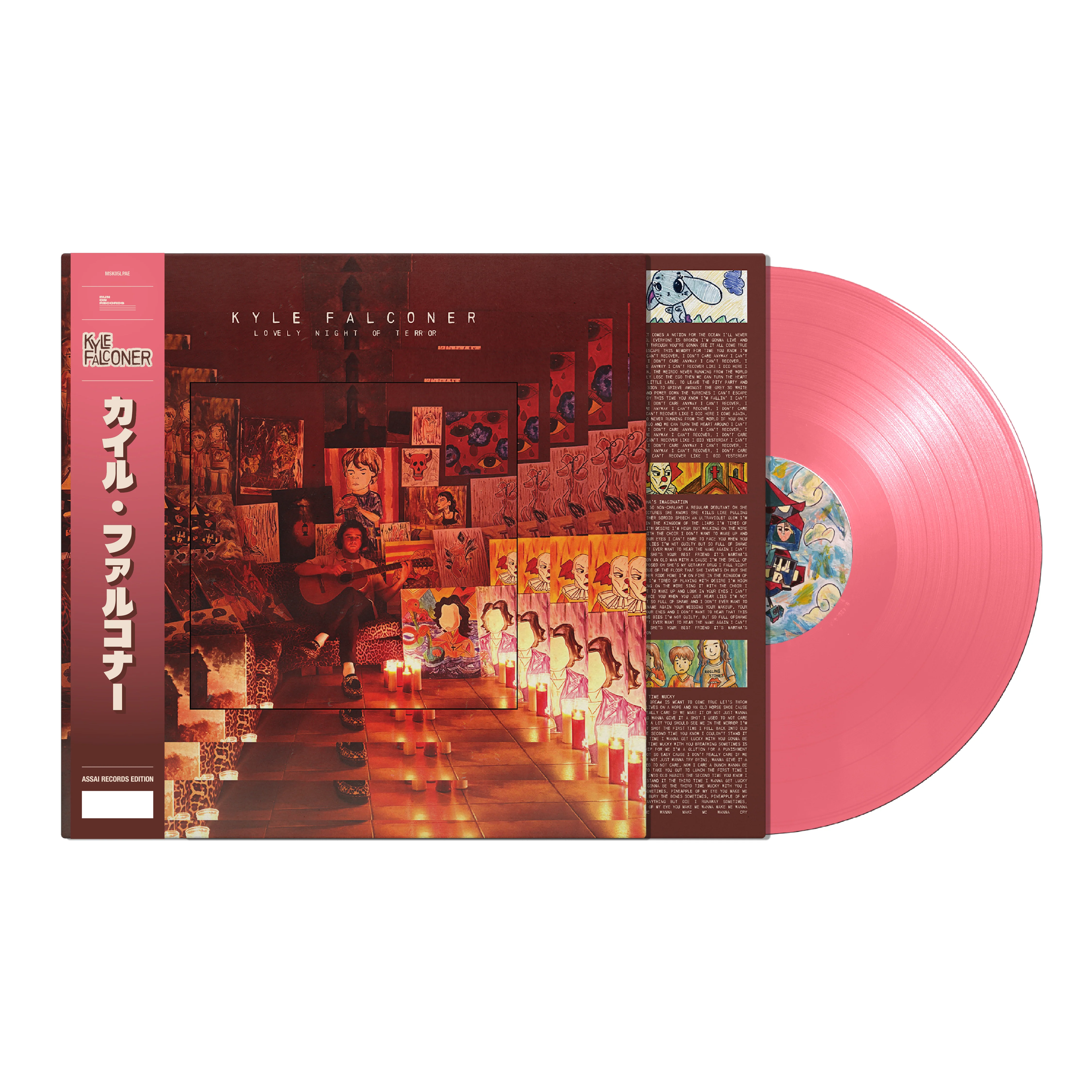 Kyle Falconer Lovely Night Of Terror Vinyl LP Signed Assai Obi Edition Exclusive Pink Colour 2026 - Image 2