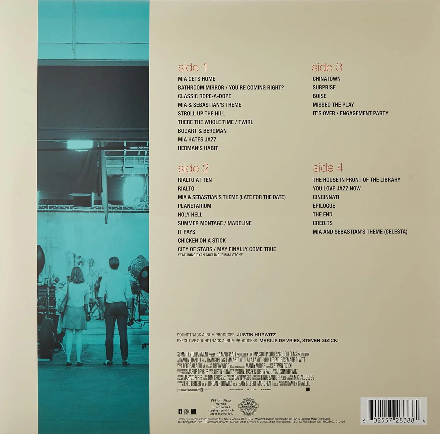 La La Land OST Score Vinyl LP - Image 2