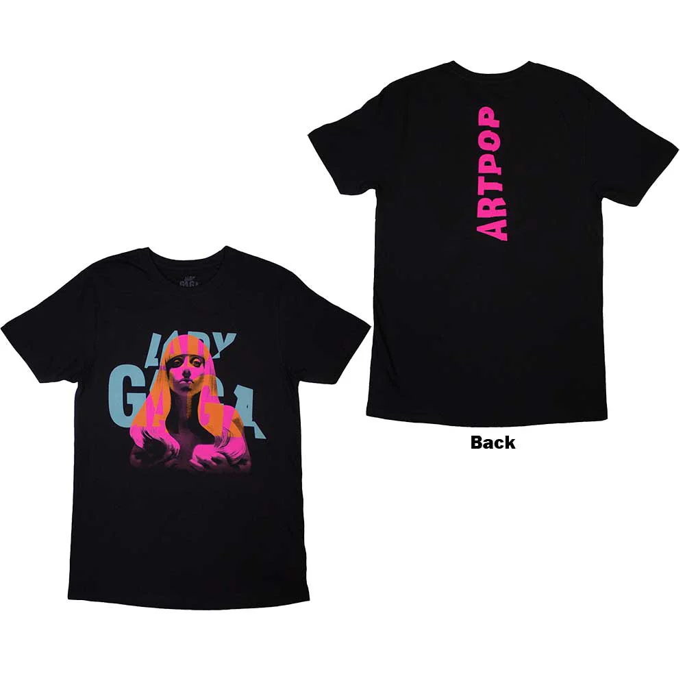 Lady Gaga Artpop Cover Black Large T-Shirt - Image 3