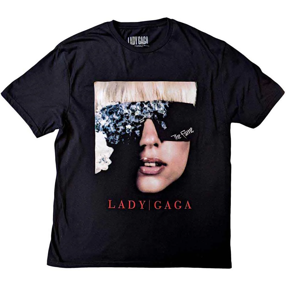 Lady Gaga The Fame Photo Black Large T-Shirt