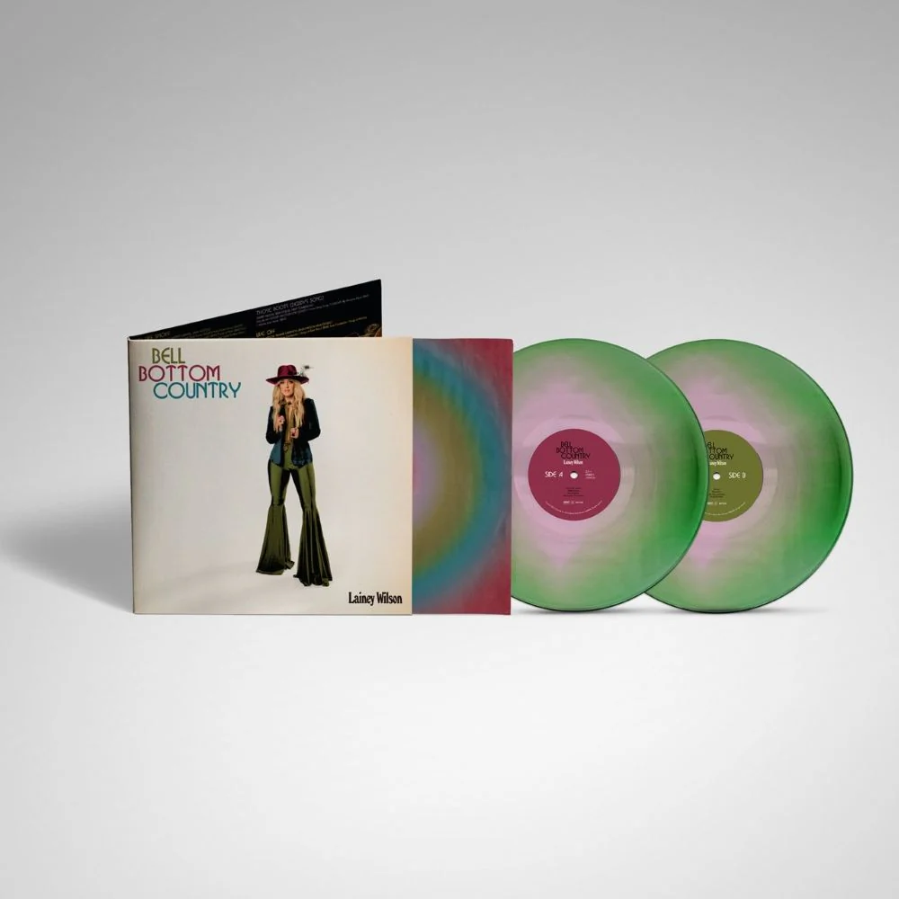 Lainey Wilson Bell Bottom Country Vinyl LP Watermelon Swirl Colour - Image 2
