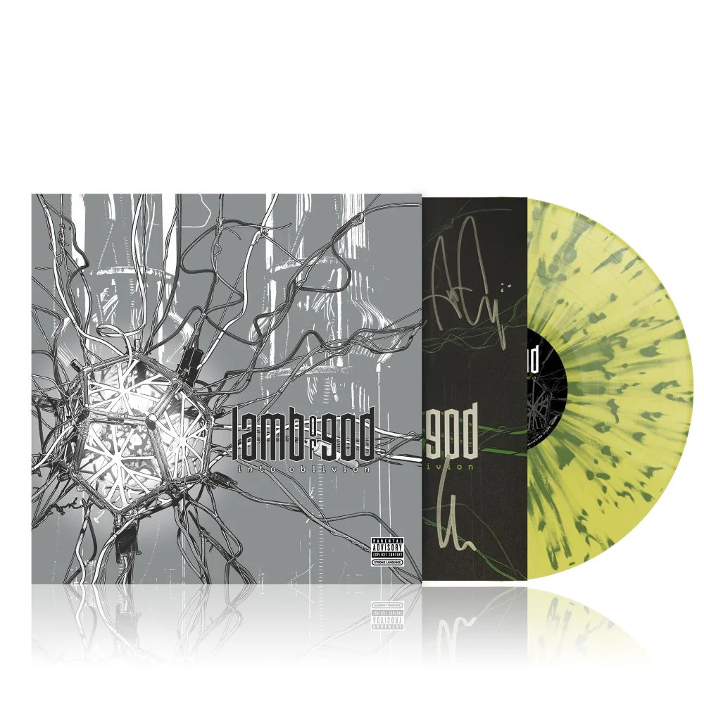 Lamb of God Into Oblivion Vinyl LP Indies Transparent Light Yellow & Green Splatter Colour w/Signing Card 2026