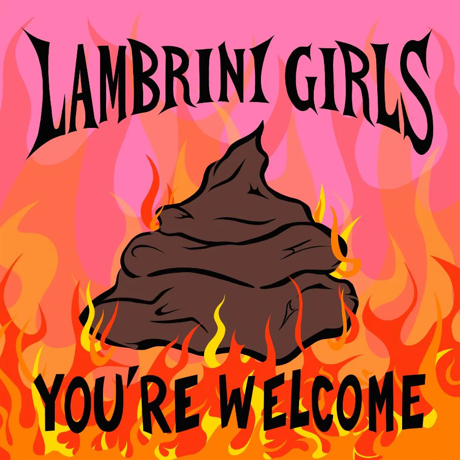 Lambrini Girls You're Welcome Vinyl LP Red/Orange Colour 2025 - Image 2