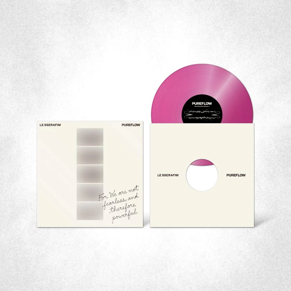 LE SSERAFIM 2nd Studio Album ‘PUREFLOW’ pt.1 Vinyl LP Hot Pink Glitter Colour Due Out 29/05/26