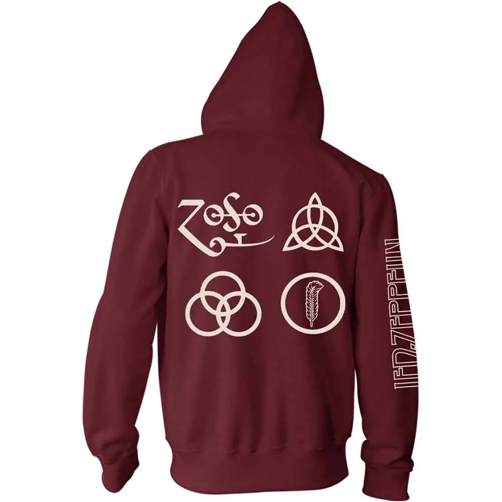 Led Zeppelin Symbols Small Hoodie - Image 2