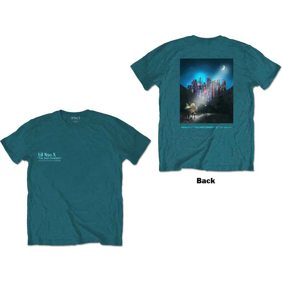 Lil Nas X Album Turquoise Blue Medium T-Shirt - Image 3