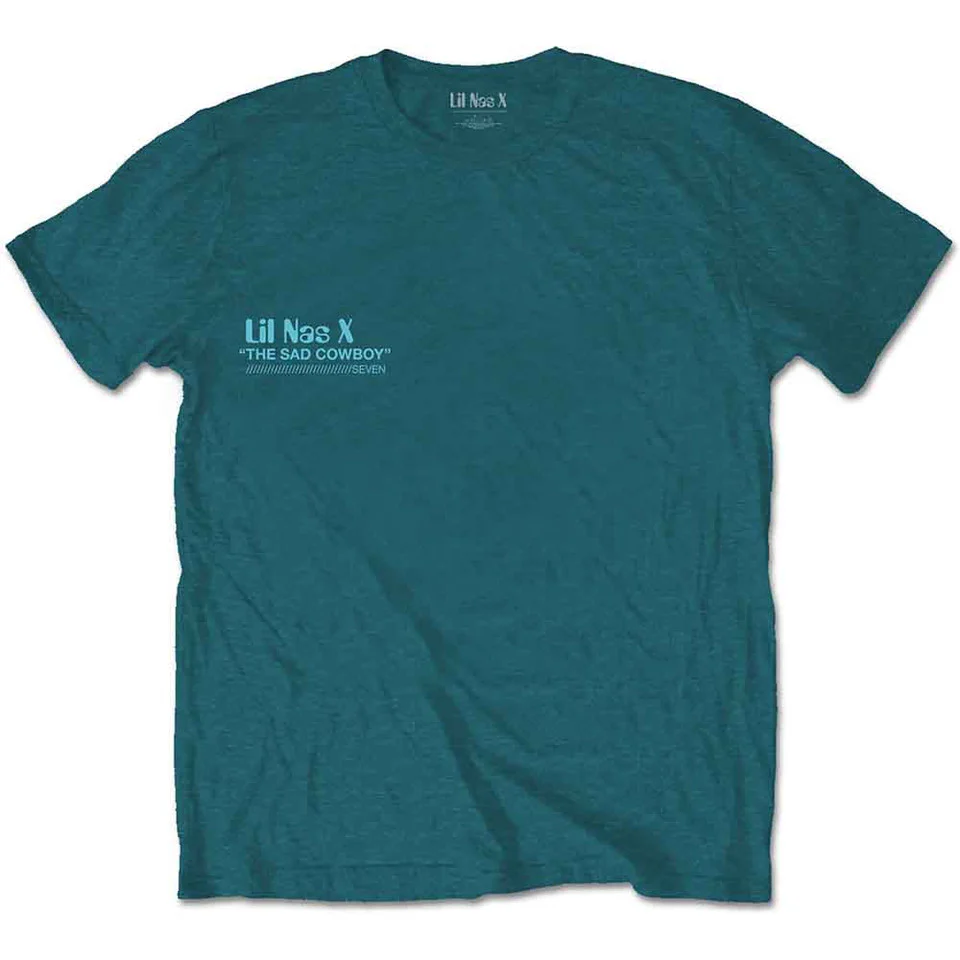 Lil Nas X Album Turquoise Blue X-Large T-Shirt