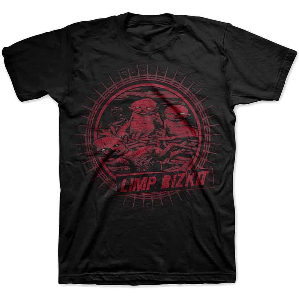 Limp Bizkit Radial Cover Black Medium Unisex T-Shirt