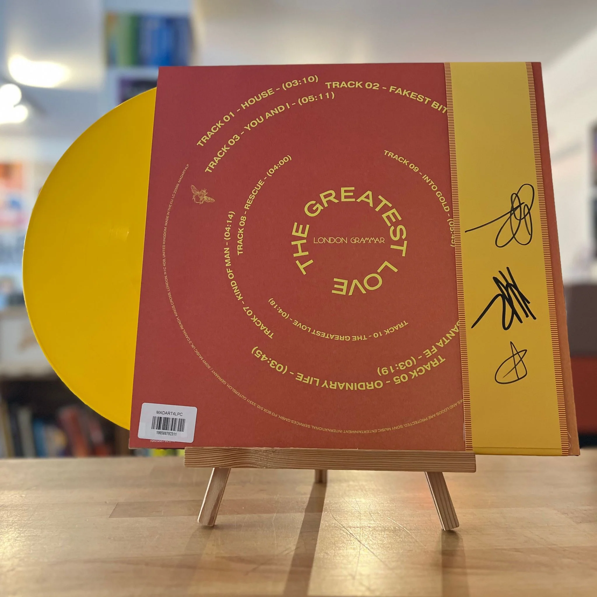 London Grammar The Greatest Love Vinyl LP Signed Assai Obi Edition Yellow Colour 2024 - Image 2