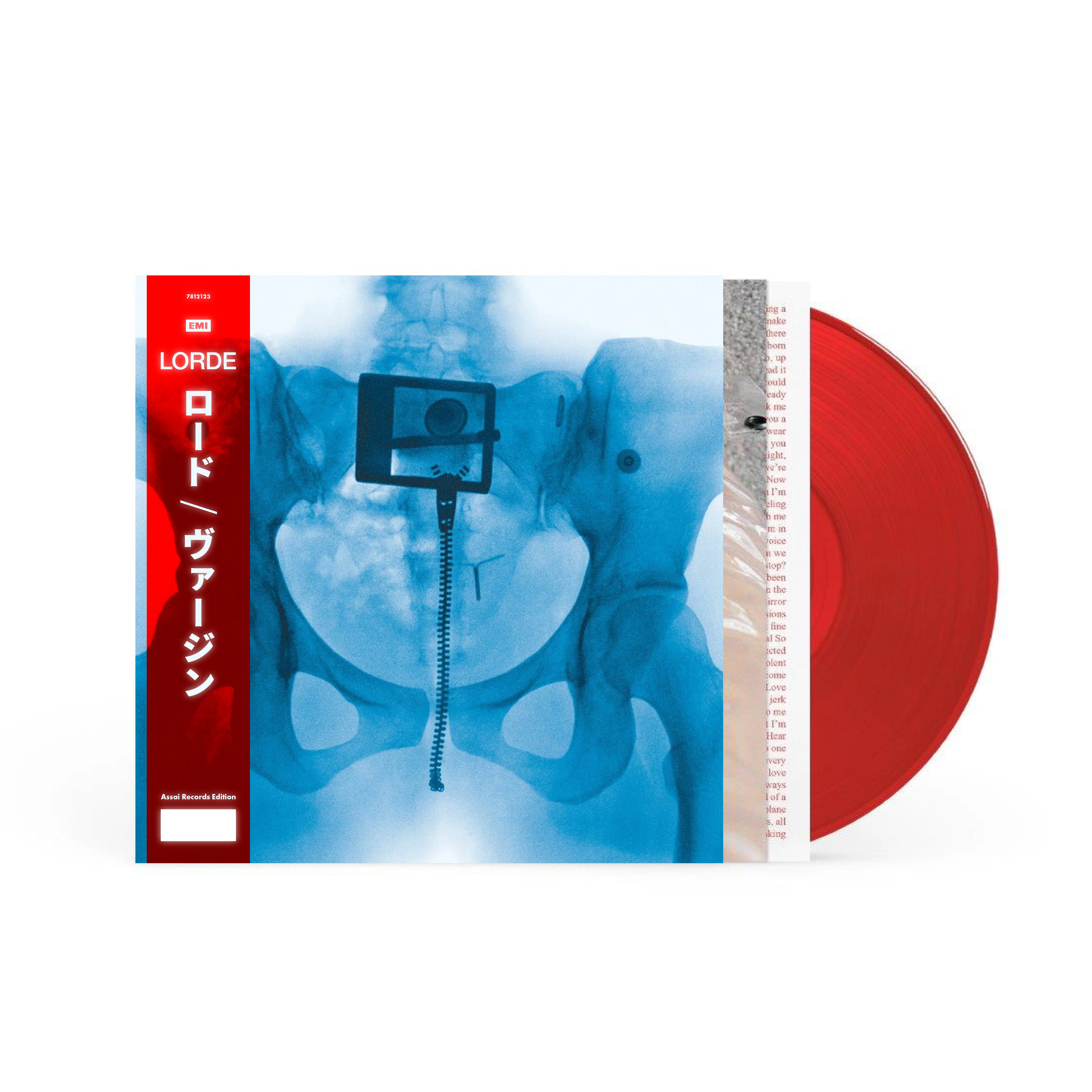 Lorde Virgin Vinyl LP Assai Obi Edition Translucent Red Colour 2025 - Image 2