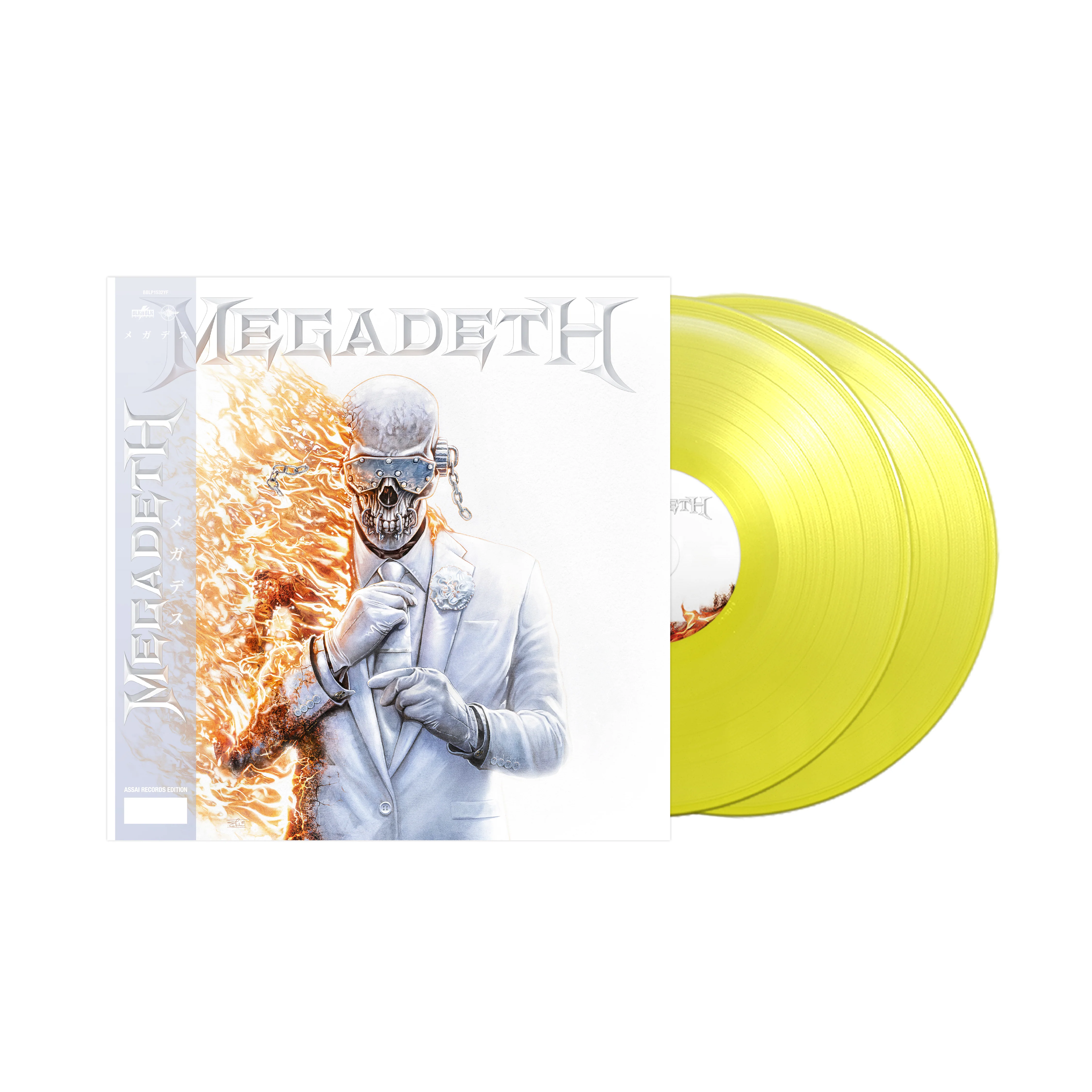 Megadeth (Self Titled) Vinyl LP Assai Obi Edition Yellow Fluorescent Colour 2026 - Image 2