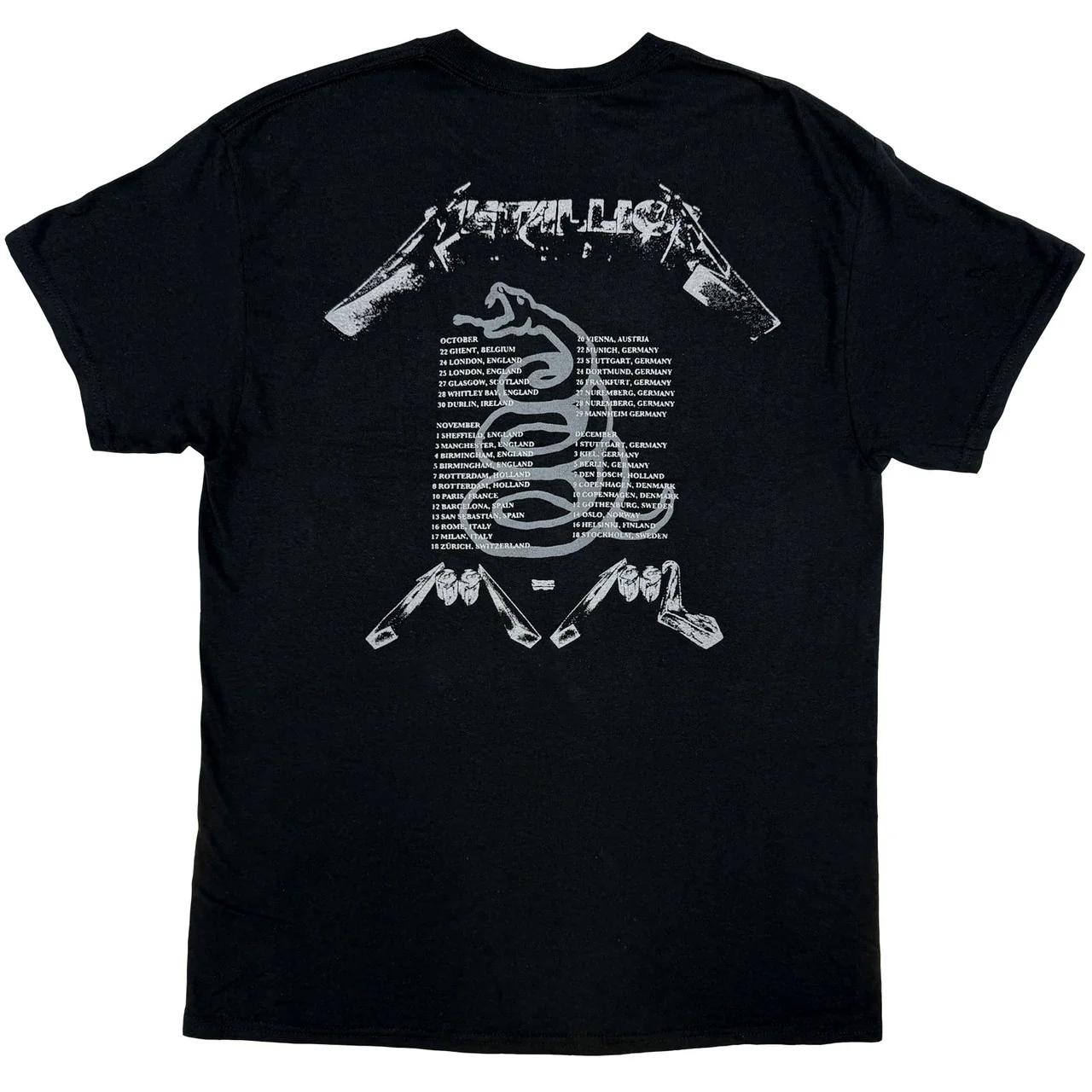 Metallica 4 Faces Black Medium T-Shirt - Image 2