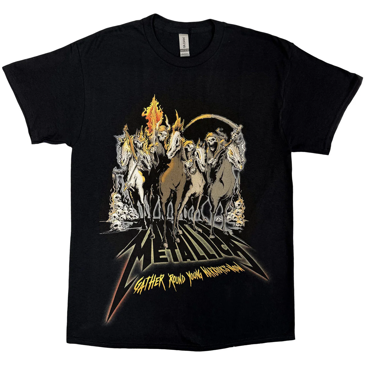 Metallica 40th Anniversary Horsemen Black Small T-Shirt