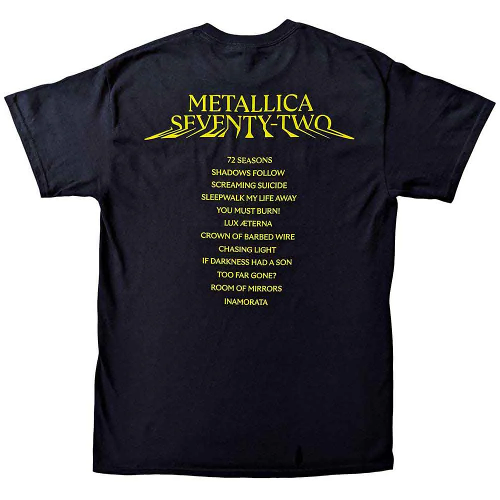 Metallica 72 Seasons Squared Cover Black Small T-Shirt - Image 2