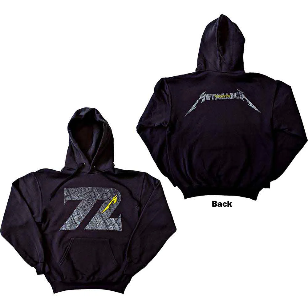 Metallica 72 Seasons Charred Logo Black X-Large Hoodie - Image 3