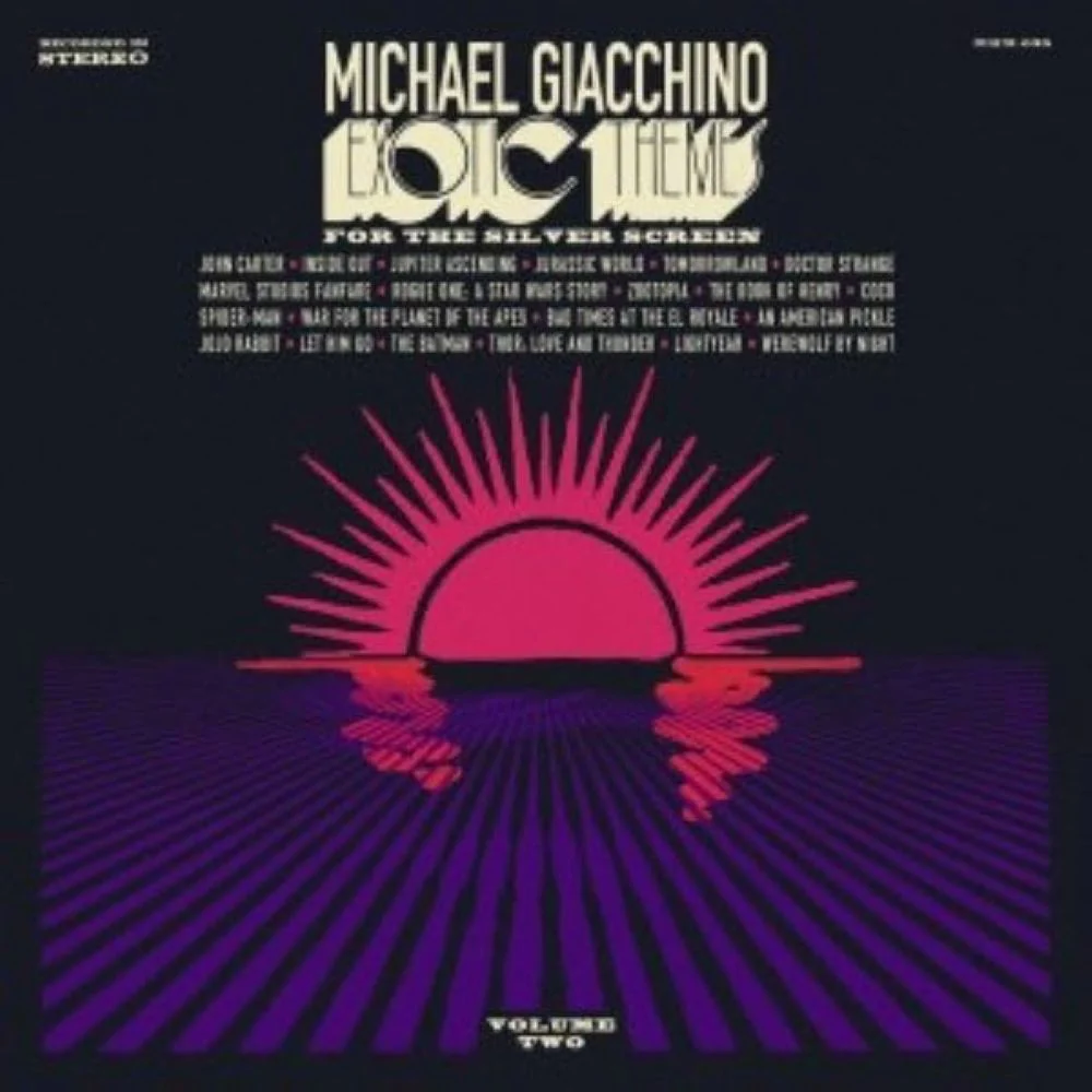 Michael Giacchino Exotic Themes From The Silver Screen Vol 2. Vinyl LP Transparent Magenta and Purple Colour 2025
