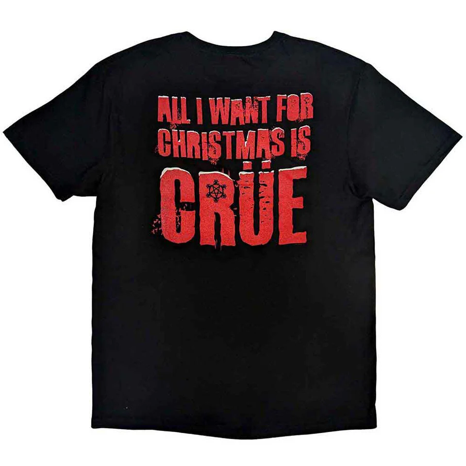Motley Crue Christmas Crue Black XX-Large T-Shirt - Image 2