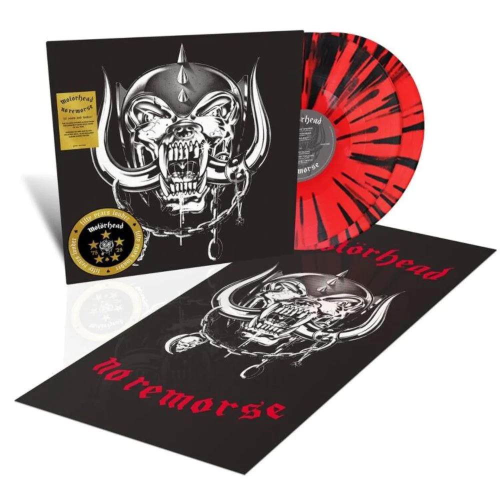 Motörhead No Remorse 50th Anniversary Edition Vinyl LP Red & Black Splatter Colour 2025