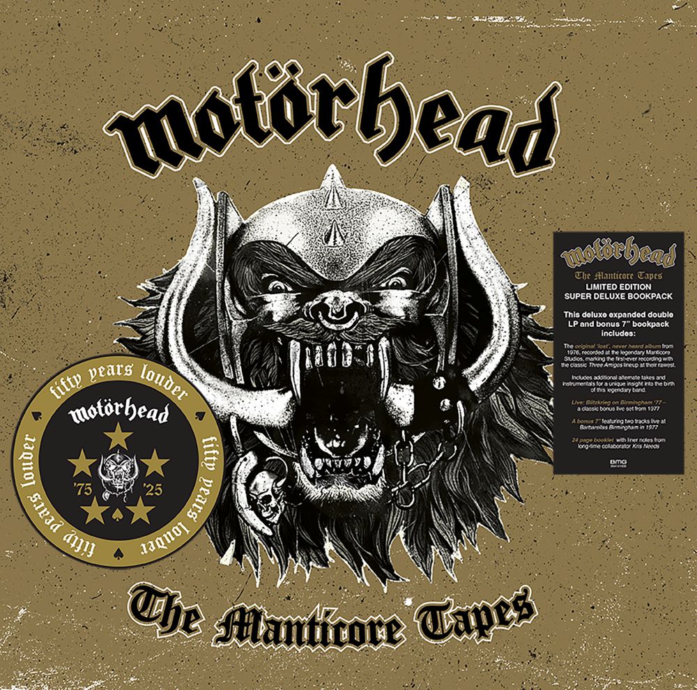 Motorhead The Manticore Tapes Vinyl LP Deluxe Bookpack Clear Colour 2025 - Image 2