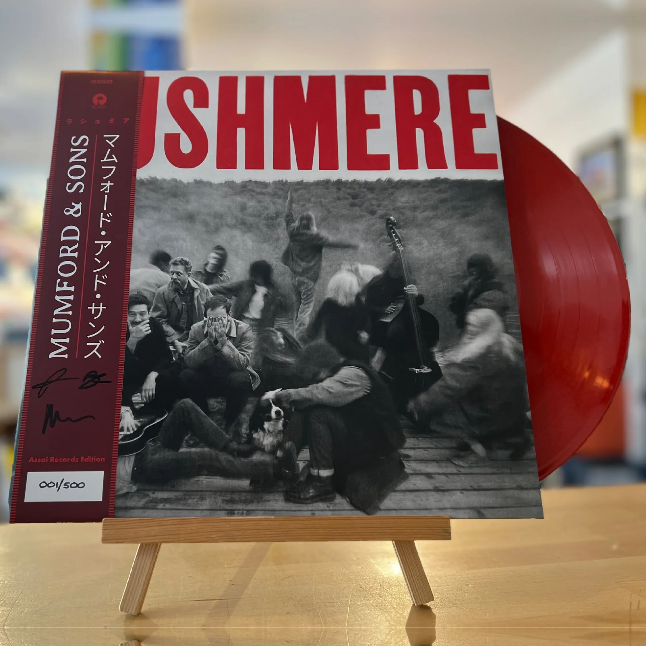 Mumford & Sons RUSHMERE Vinyl LP Signed Assai Obi Edition Bloodshot Red Colour 2025