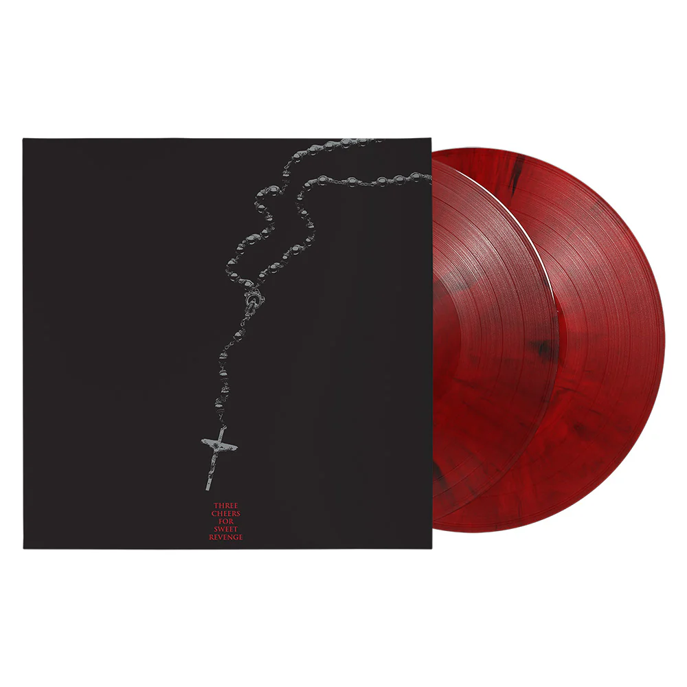 My Chemical Romance Three Cheers For Sweet Revenge (Deluxe Edition) Vinyl LP Red & Black Marble Colour 2025