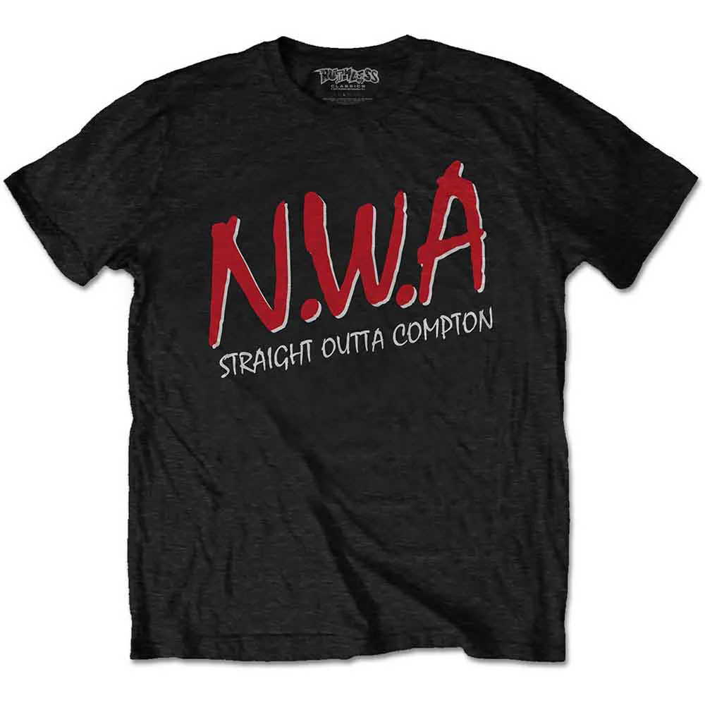 N.W.A Straight Outta Compton Black X-Large T-Shirt