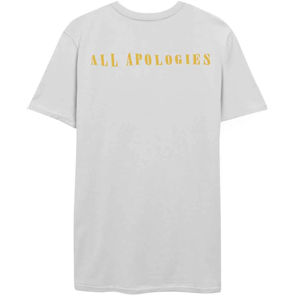 Nirvana All Apologies White Medium T-Shirt - Image 2