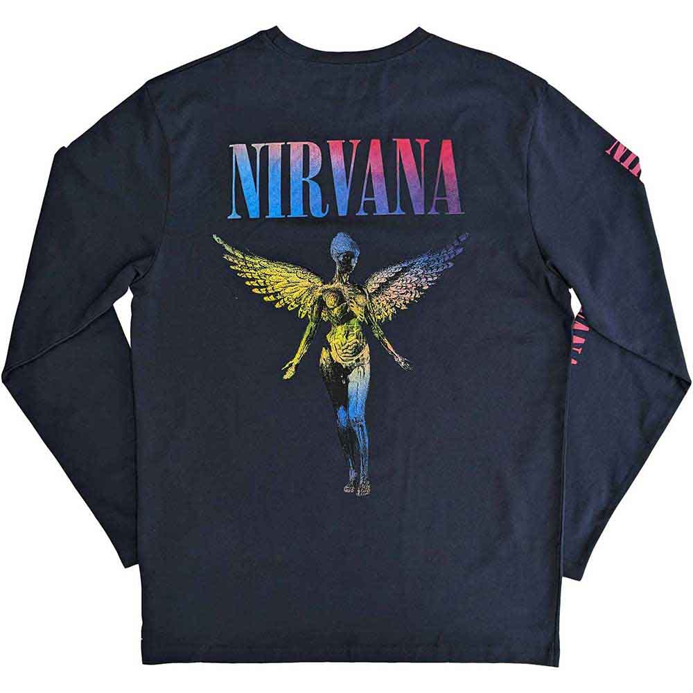 Nirvana In Utero Navy Blue Long Sleeve X-Large Unisex T-shirt - Image 2