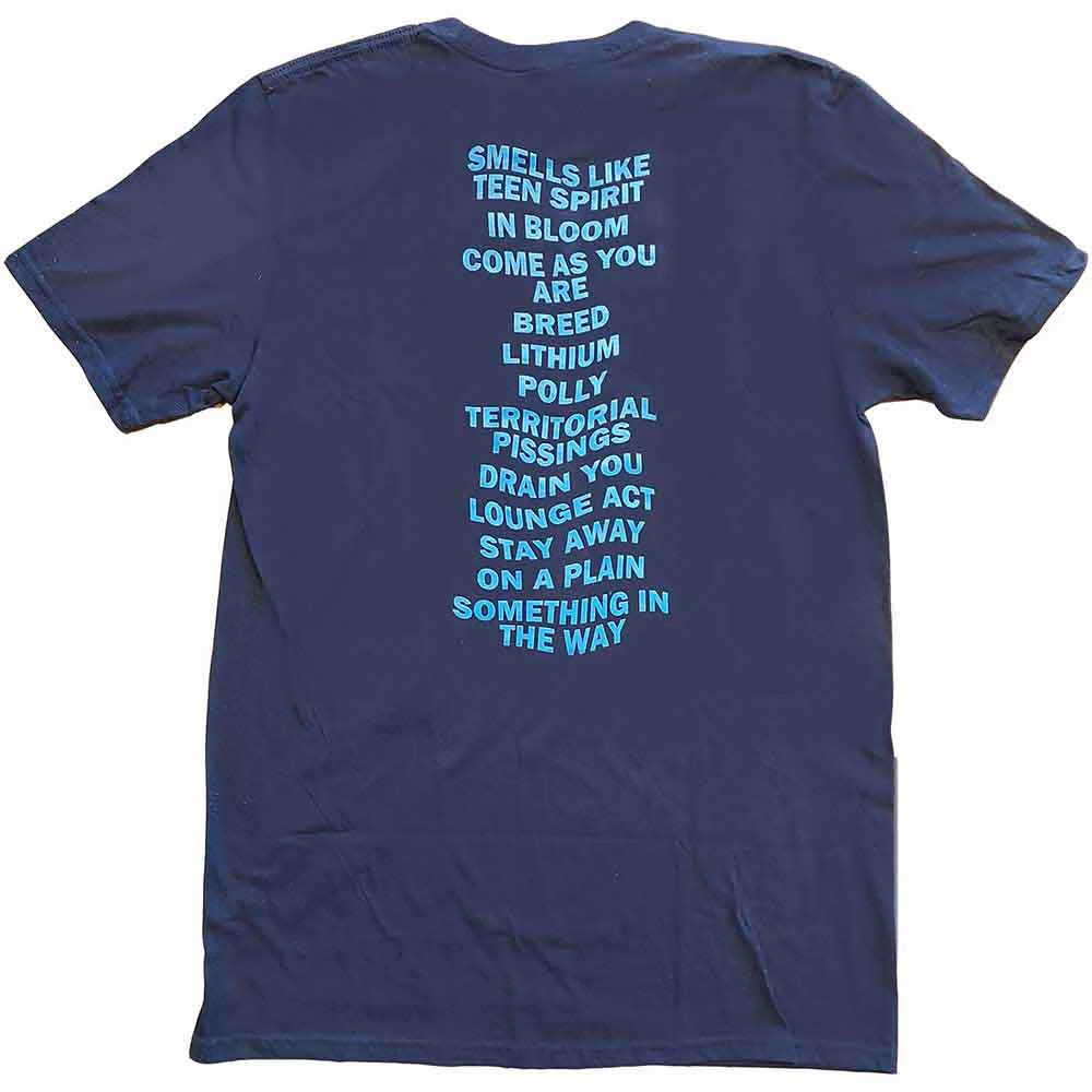 Nirvana Nevermind Navy Blue X-Large Unisex T-Shirt - Image 2