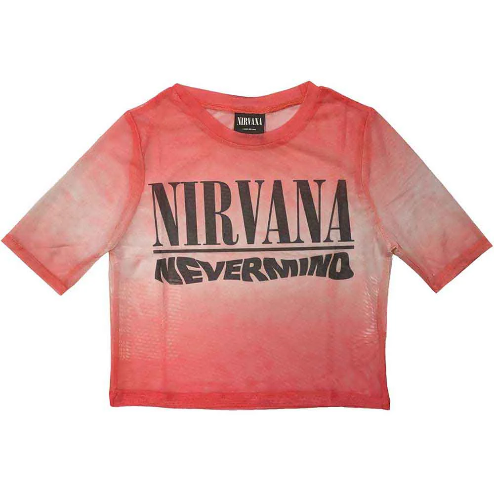 Nirvana Nevermind Small Mesh Crop Top