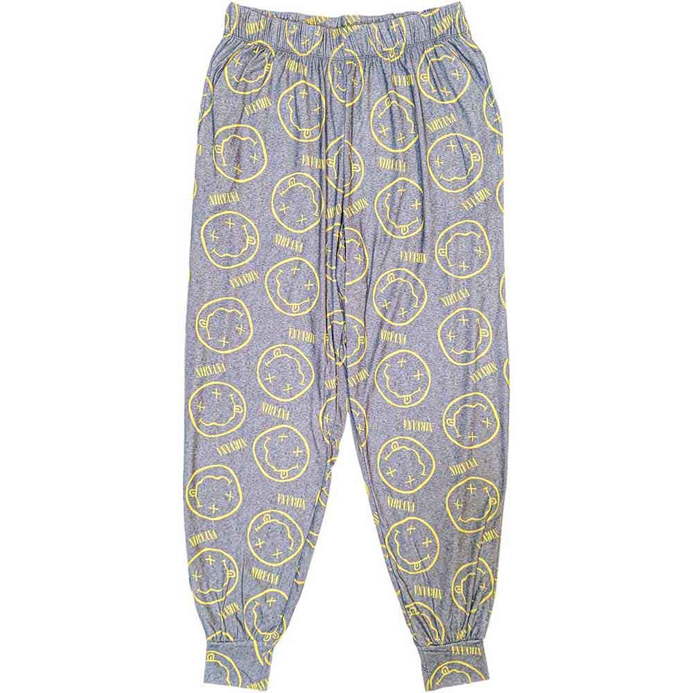 Nirvana Yellow Smile Ladies Large Pyjamas - Image 3
