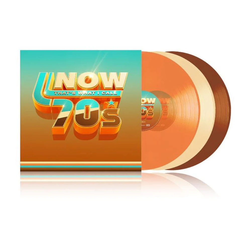 Now That's What I Call The 70's Vinyl LP Orange, Beige & Brown Colour 2025