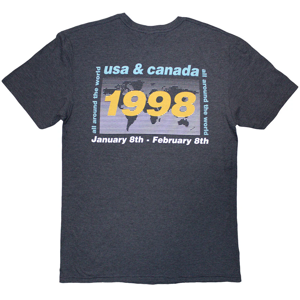 Oasis 1998 World Tour USA/Canada Navy Blue XX-Large T-Shirt - Image 2