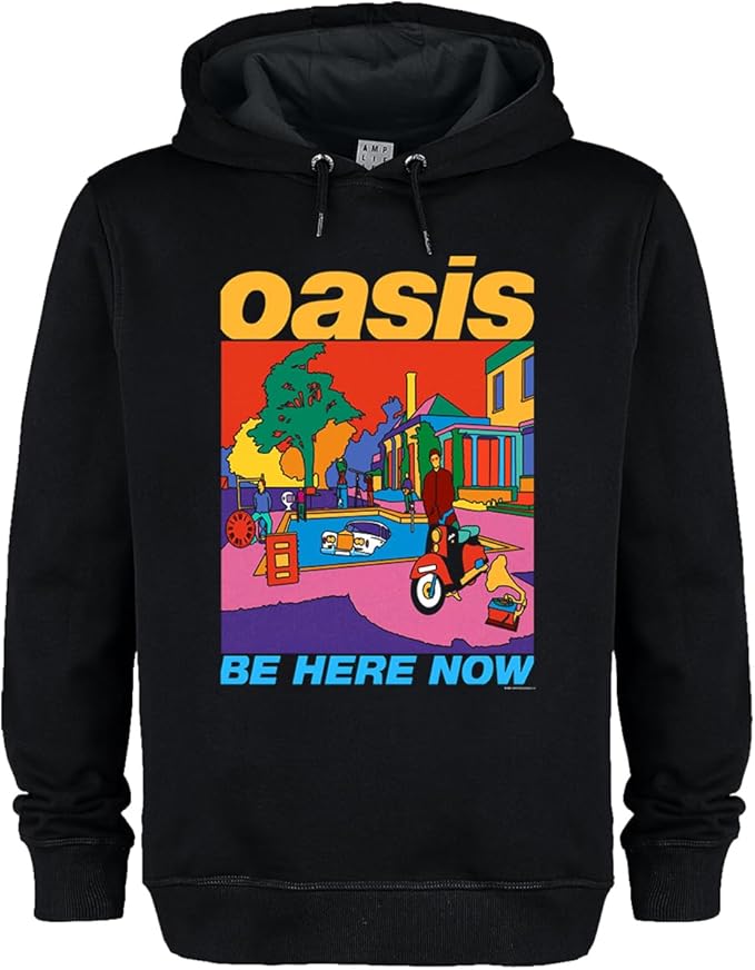 Oasis Be Here Now Black X-Large Hoodie