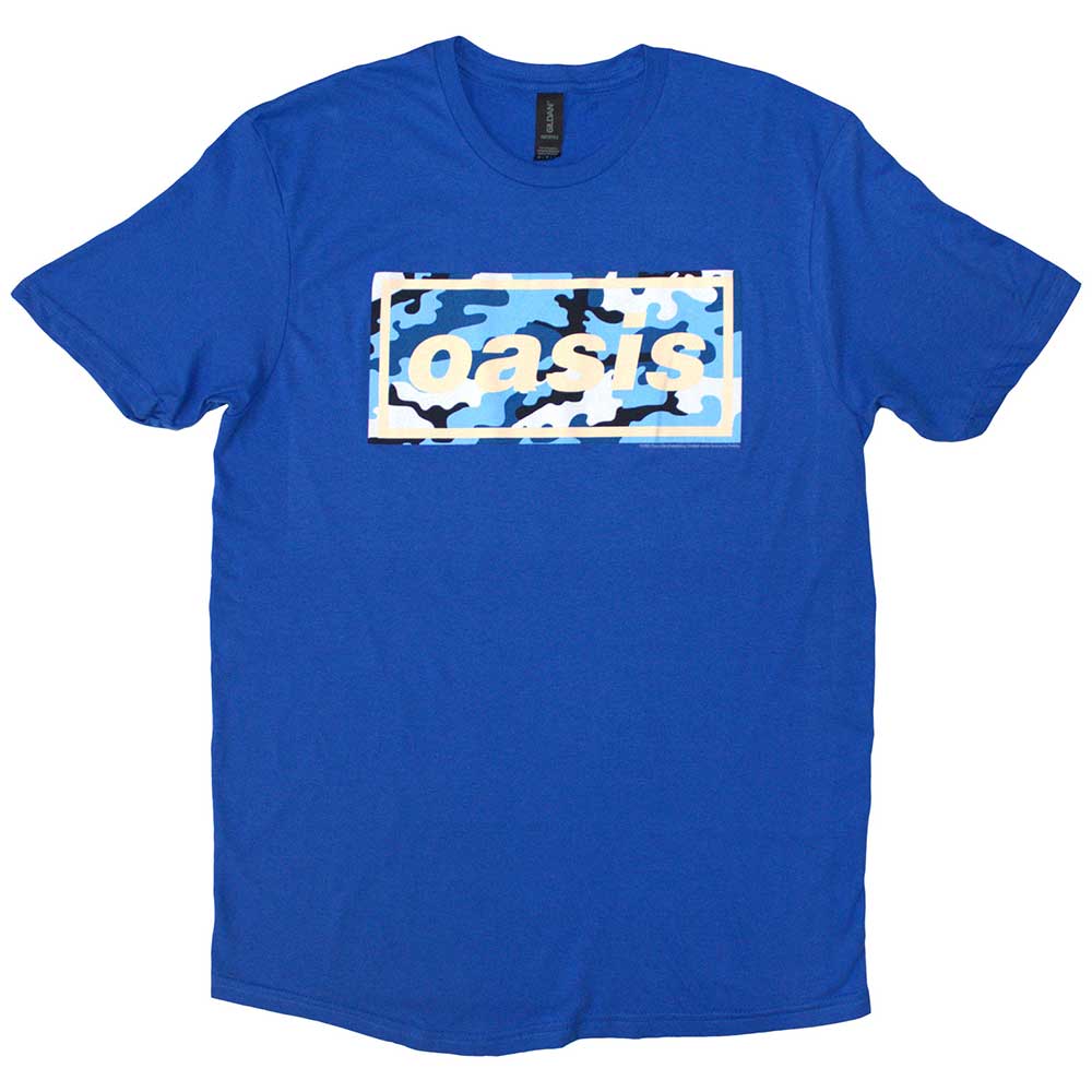 Oasis Camo Logo Blue XX-Large T-Shirt