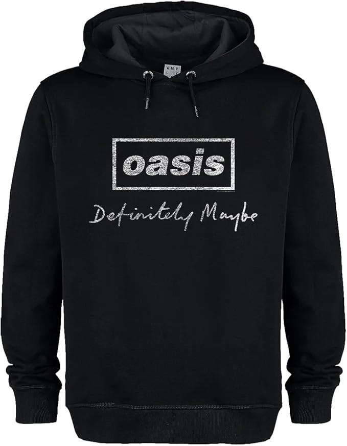 Oasis Definitely Maybe Black Large Hoodie