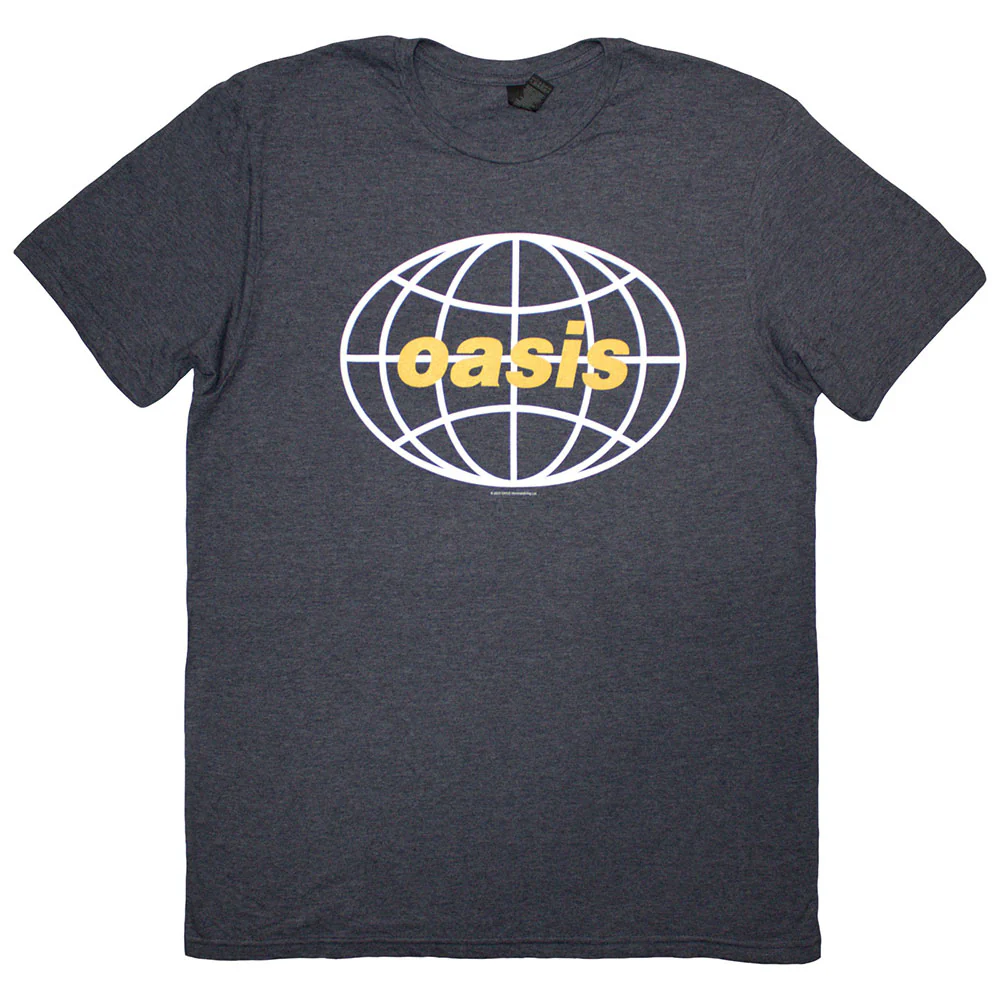 Oasis Globe Logo Navy Blue XX-Large T-Shirt