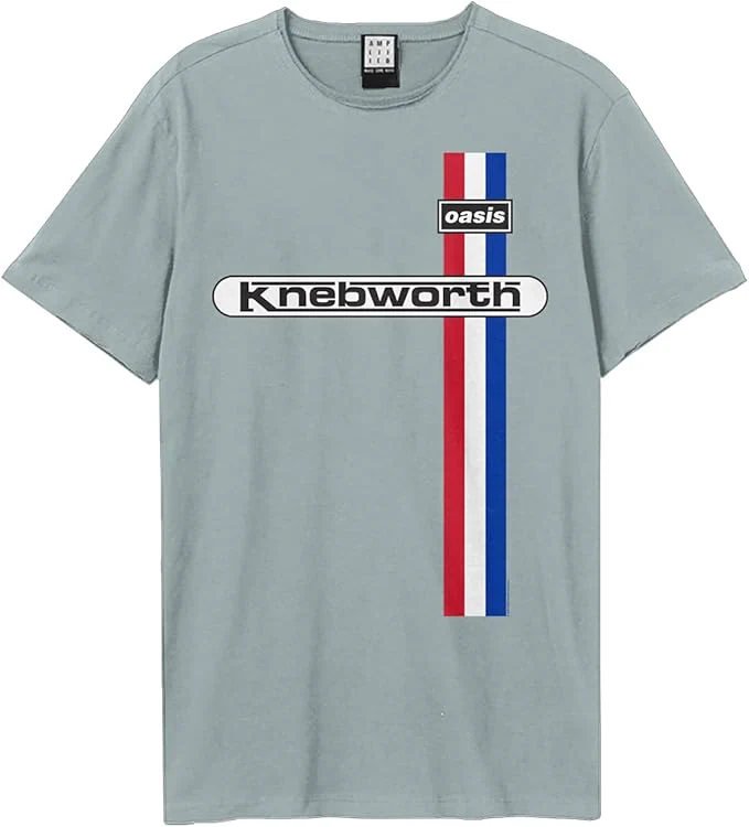 Oasis Knebworth Vintage Blue Medium T-Shirt