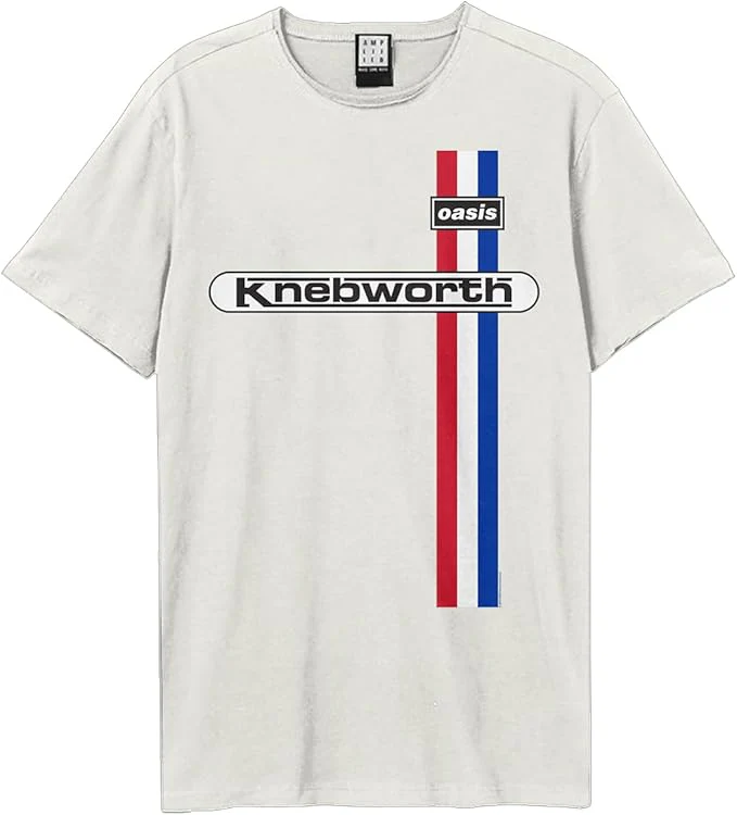 Oasis Knebworth Vintage White Small T-Shirt