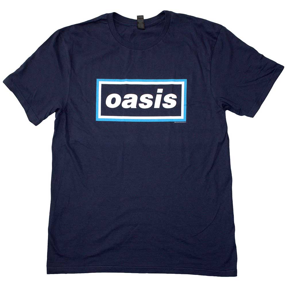Oasis Maine Road Event Logo Navy Blue Small T-Shirt
