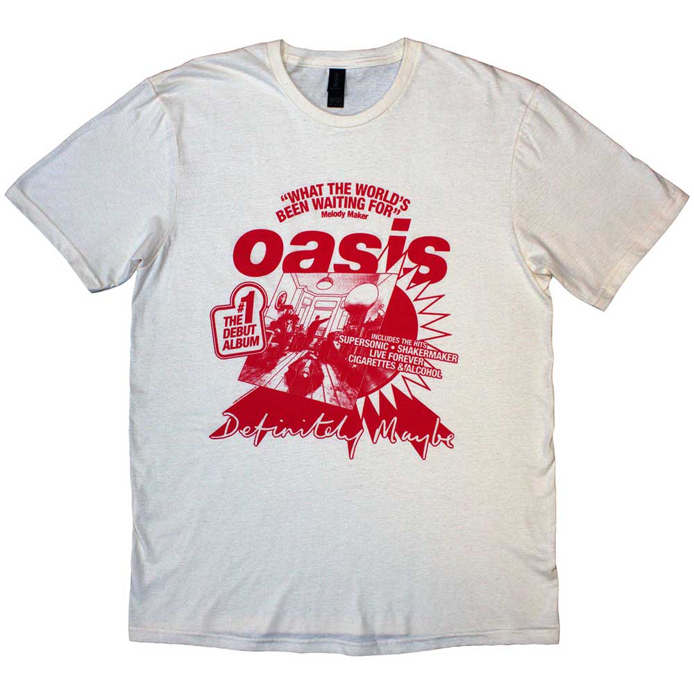 Oasis What The World's Been Waiting For Natural Small T-Shirt