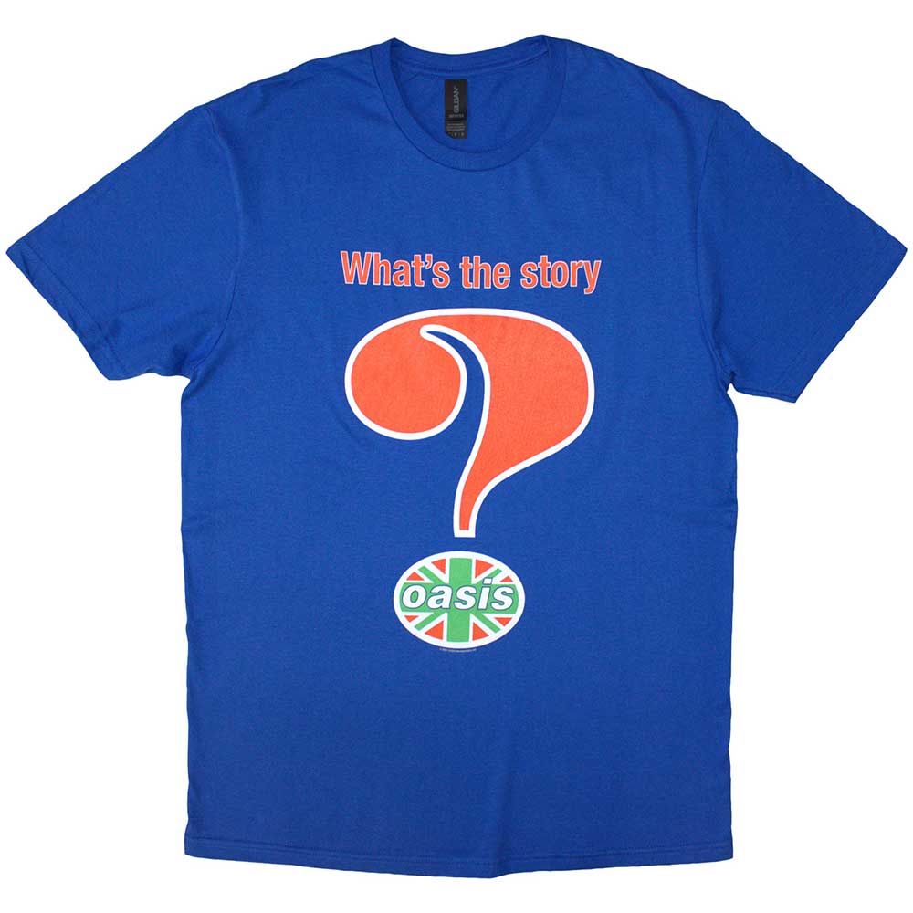 Oasis Question Mark Blue X-Large T-Shirt