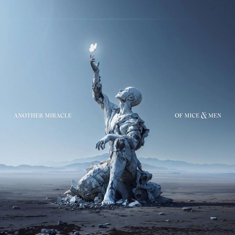 Of Mice & Men Another Miracle Vinyl LP Indies Transparent Light Blue Marbled Colour 2025 - Image 2