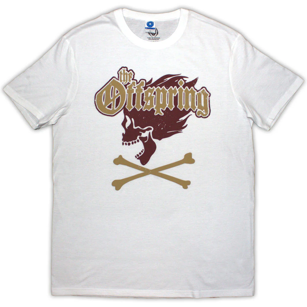 The Offspring Screaming Skull White X-Large T-Shirt