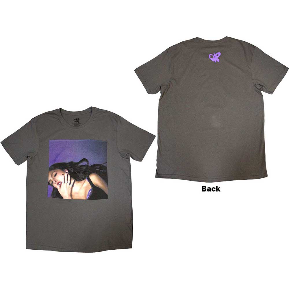 Olivia Rodrigo Guts Album Cover Charcoal Grey Large T-Shirt - Image 3