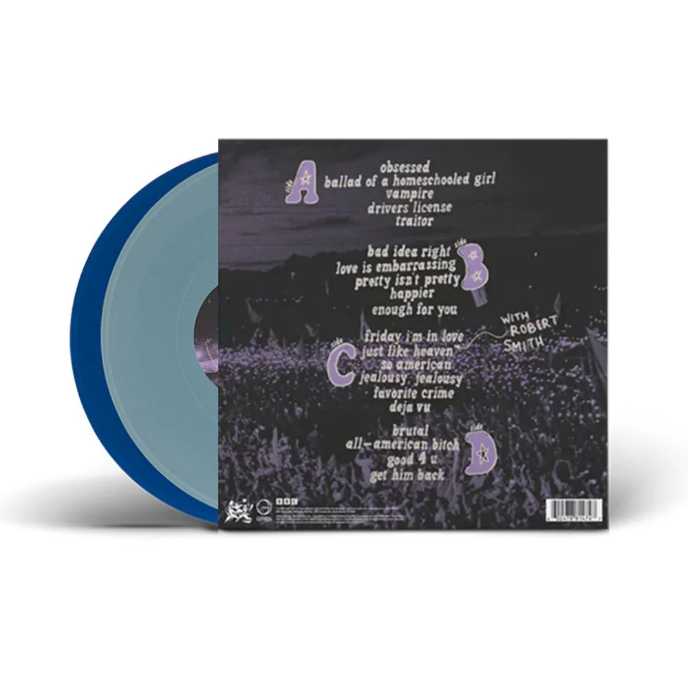 Olivia Rodrigo Live from Glastonbury (a BBC Recording) Vinyl LP Light Blue & Cobalt Colour 2025 - Image 2